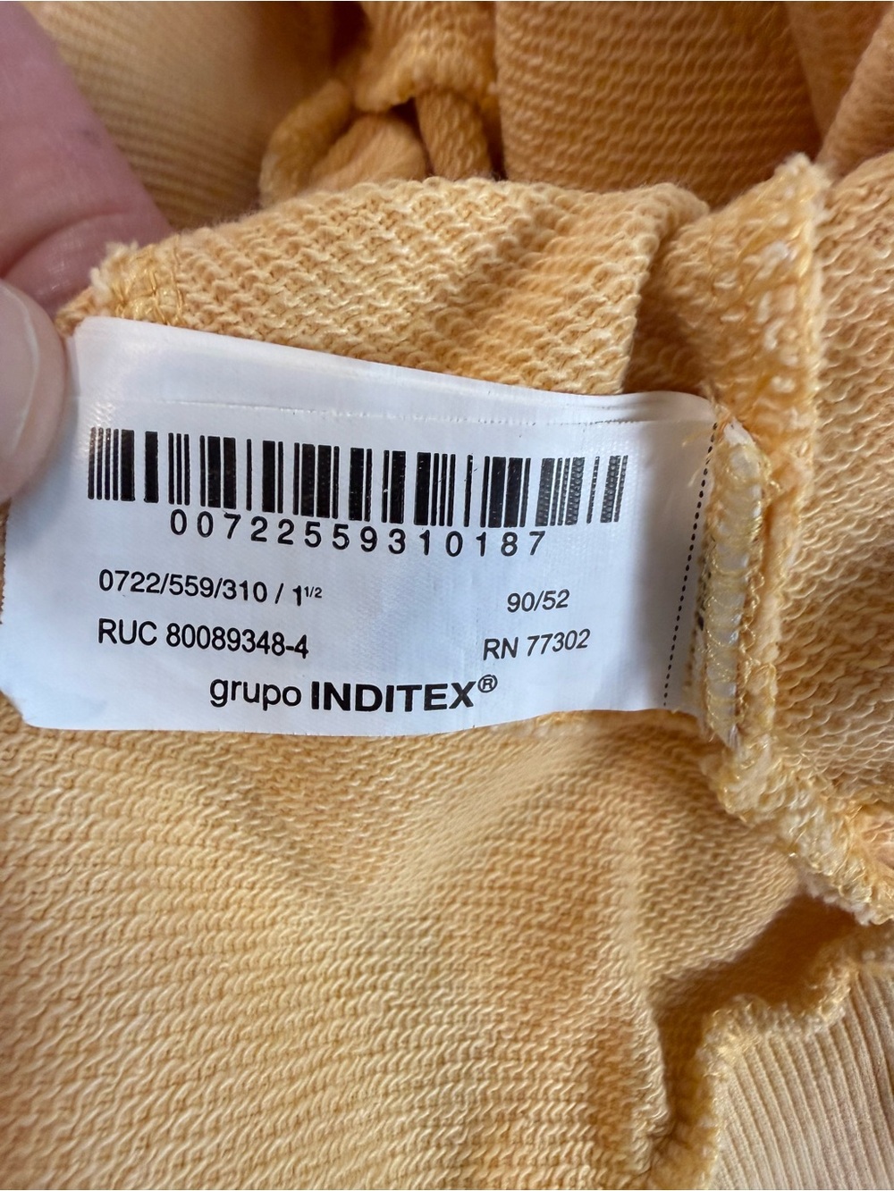 Zara Kids Club de l’Amitié Yellow Sweatshirt Shorts Set 1.5Y 86 - Picture 4 of 5